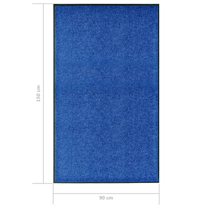 Zerbino Lavabile Blu 90x150 cm