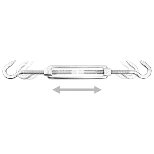 Set Accessori per Vela Parasole 12 pz in Acciaio Inossidabile