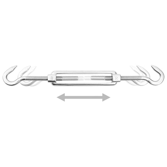 Set Accessori per Vela Parasole 12 pz in Acciaio Inossidabile
