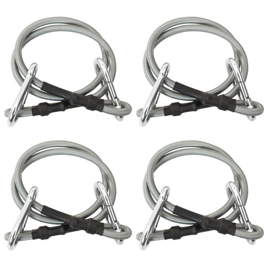 Corde con Moschettone 4 pz Gomma