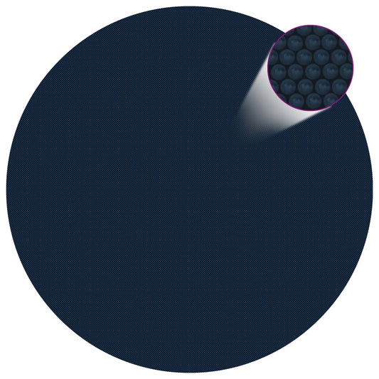 Pellicola Galleggiante Solare PE per Piscina 300 cm Nero e Blu