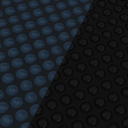 Pellicola Galleggiante Solare PE Piscina 450x220 cm Nero e Blu