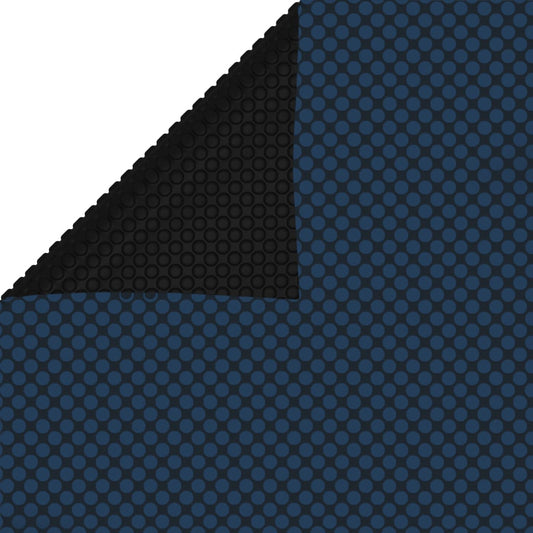 Pellicola Galleggiante Solare PE Piscina 800x500 cm Nero e Blu