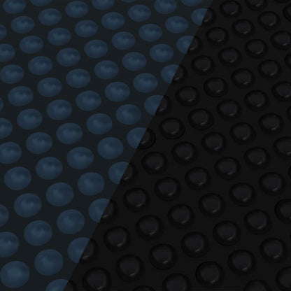 Pellicola Galleggiante Solare PE Piscina 1000x600 cm Nero e Blu