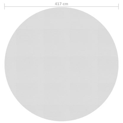 Pellicola Galleggiante Solare PE Piscina 417 cm Grigia