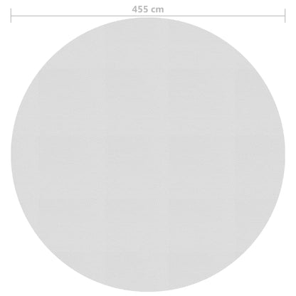 Pellicola Galleggiante Solare PE Piscina 455 cm Grigia