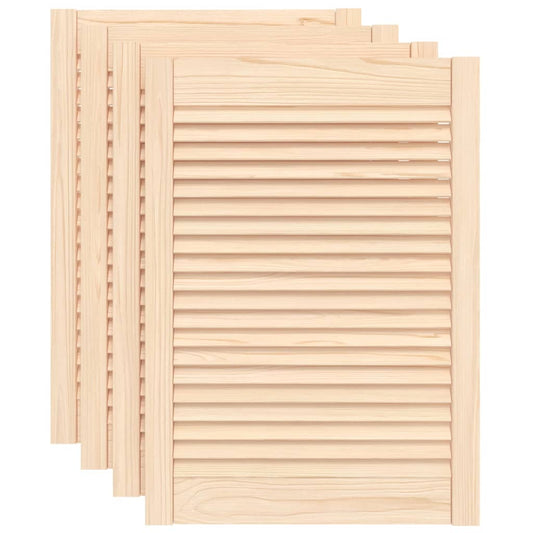 Ante con Design a Lamelle 4 pz 69x49,4 cm in Legno di Pino