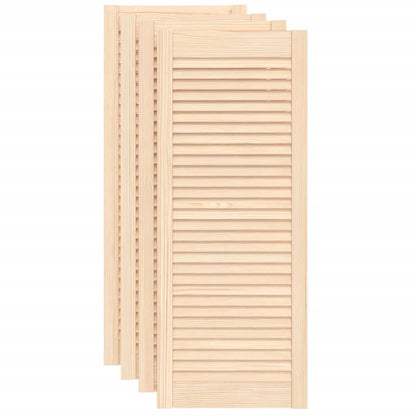 Ante con Design a Lamelle 4 pz 99,3x39,4 cm in Legno di Pino