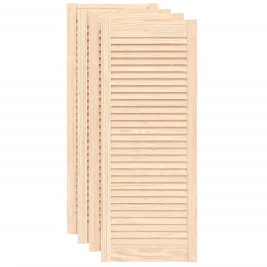 Ante con Design a Lamelle 4 pz 99,3x39,4 cm in Legno di Pino