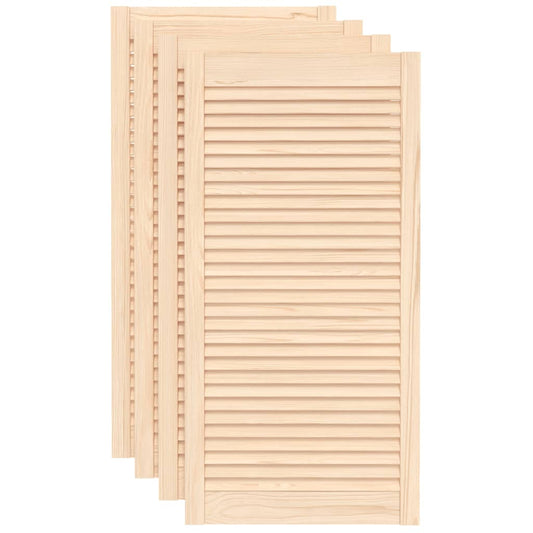Ante con Design a Lamelle 4 pz 99,3x49,4 cm in Legno di Pino