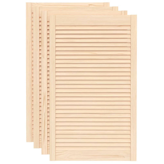 Ante con Design a Lamelle 4 pz 99,3x59,4 cm in Legno di Pino