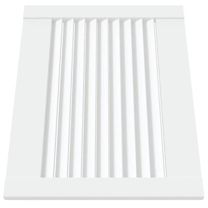 Ante a Lamelle 4 pz Bianche 39,5x49,4 cm in Legno di Pino
