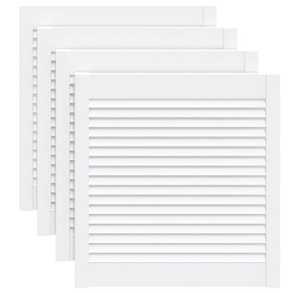 Ante a Lamelle 4 pz Bianche 61,5x59,4 cm in Legno di Pino