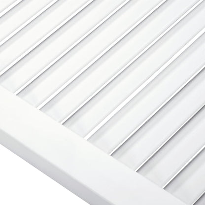 Ante a Lamelle 2 pz Bianche 69x49,4 cm in Legno di Pino