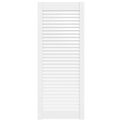 Anta con Design a Lamelle Bianca 99,3x39,4 cm in Legno di Pino