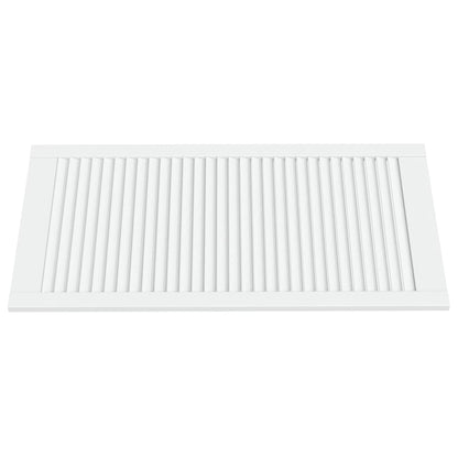 Ante a Lamelle 4 pz Bianche 99,3x49,4 cm in Legno di Pino
