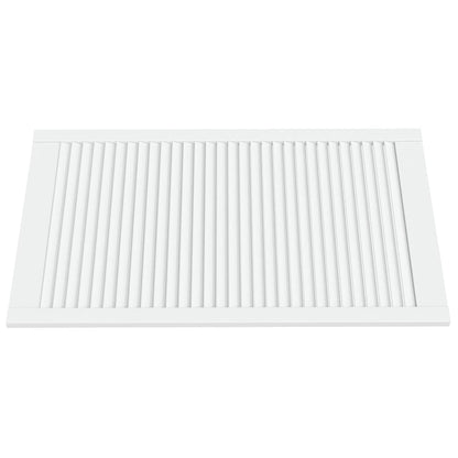 Ante a Lamelle Bianche 2 pz Bianche 99,3x59,4 cm Legno di Pino