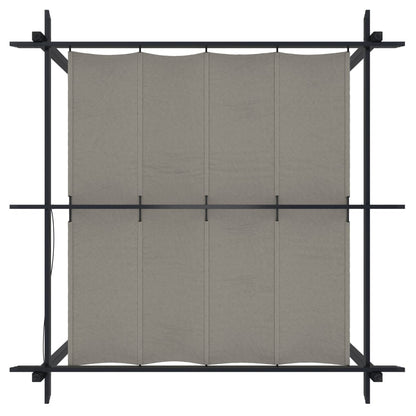 Pergola da Giardino con Tetto Retrattile 3x3 m Crema