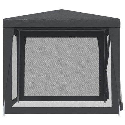 Tenda per Feste con 4 Pareti in Rete Antracite 2,5x2,5 m HDPE