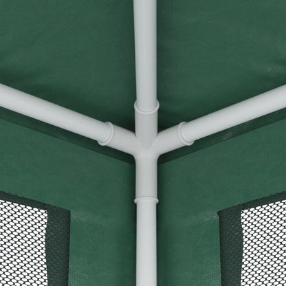 Tenda per Feste con 4 Pareti Laterali in Rete Verde 3x4 m HDPE