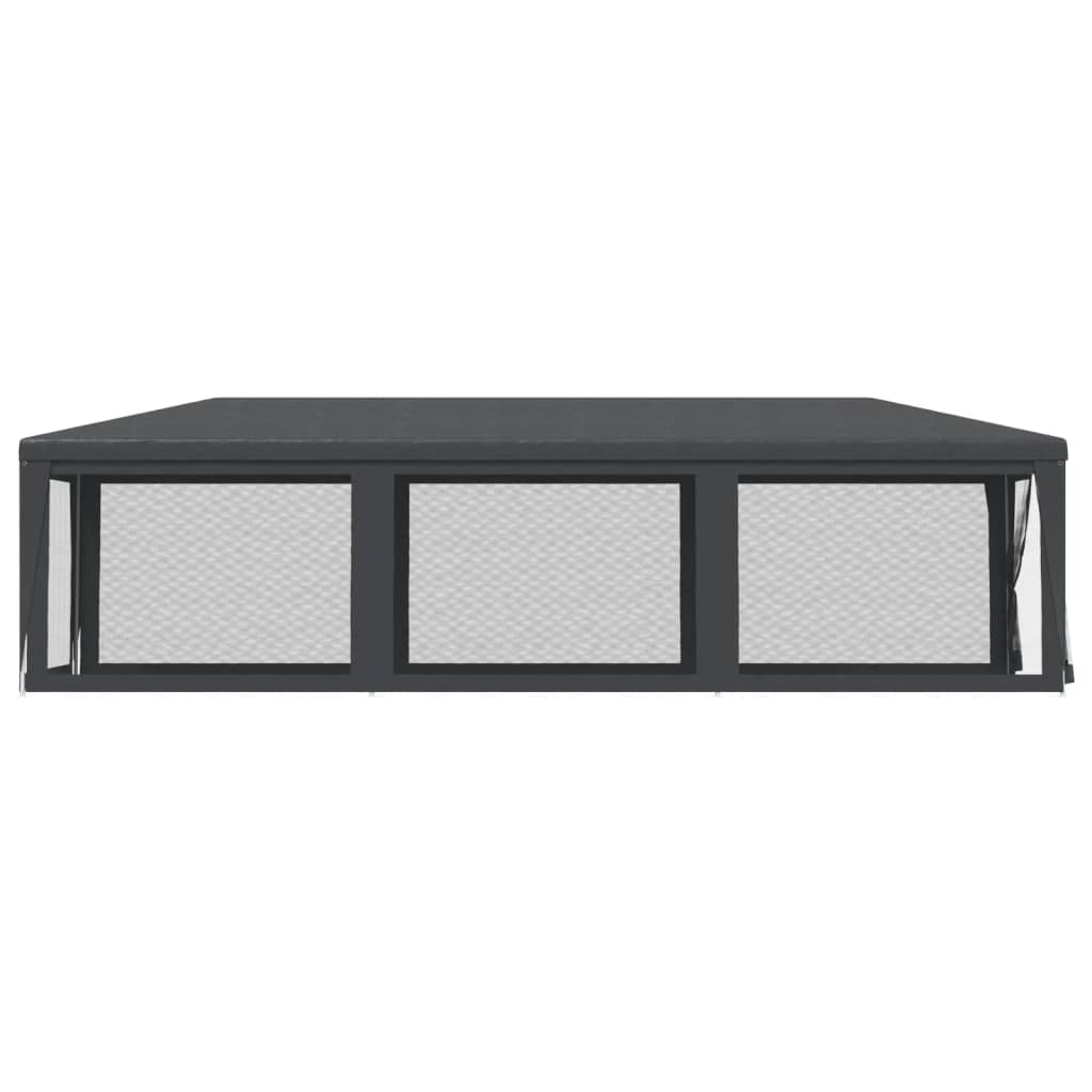 Tenda per Feste con 8 Pareti in Rete Antracite 3x9 m in HDPE