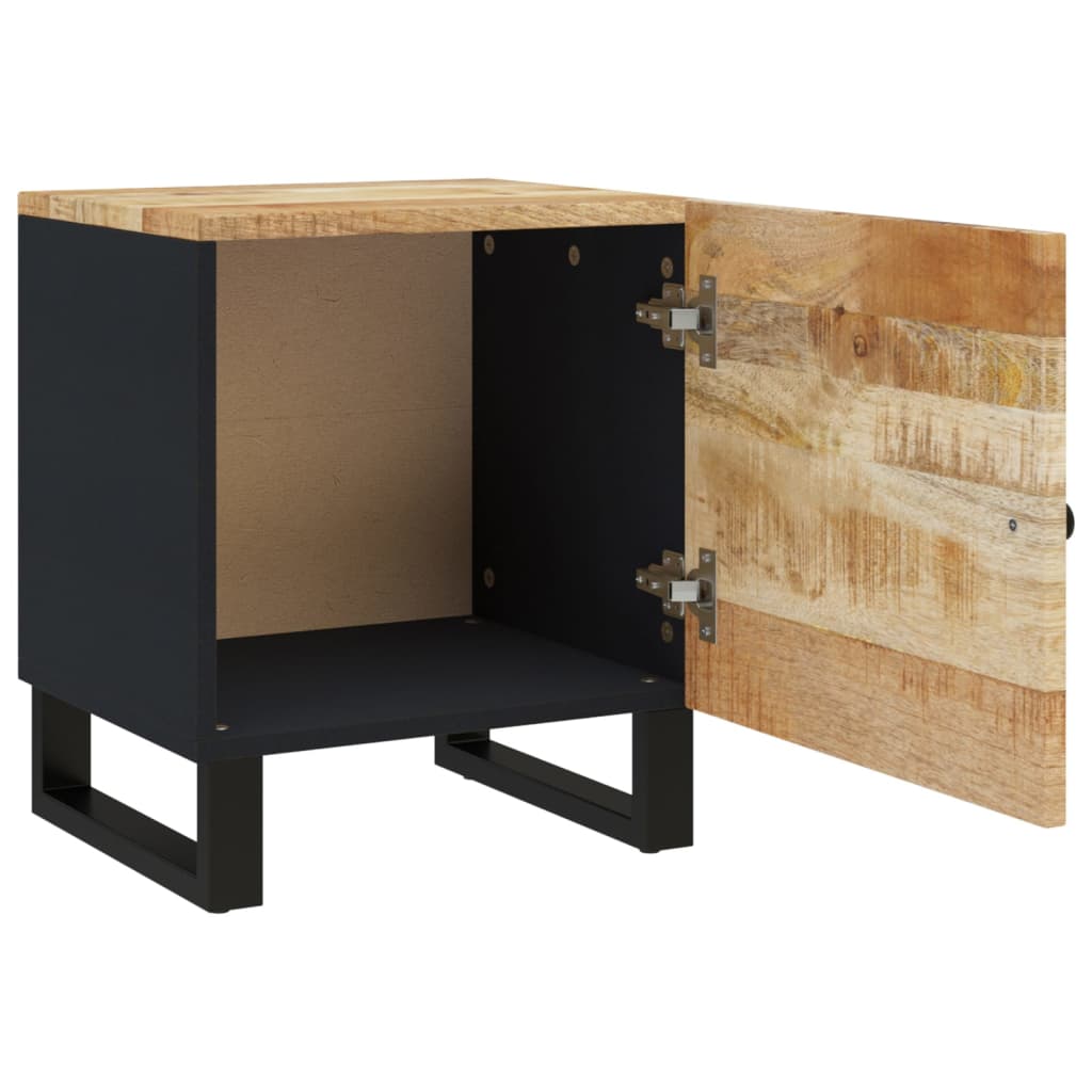 Comodini 2pz 40x33x46 cm in Legno Massello di Mango