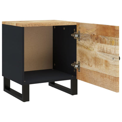 Comodini 2pz 40x33x46 cm in Legno Massello di Mango
