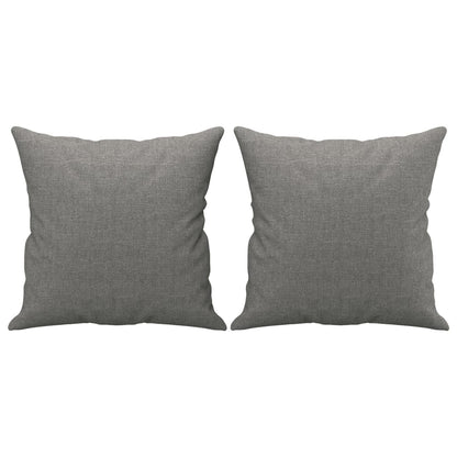 Cuscini Decorativi 2 pz Grigio Scuro 40x40 cm in Tessuto