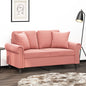 Cuscini Decorativi 2 pz Rosa 40x40 cm in Velluto