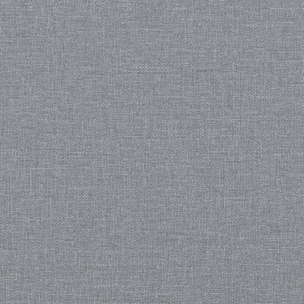 Cuscini Decorativi 2pz Grigio Chiaro Ø15x50 cm in Tessuto