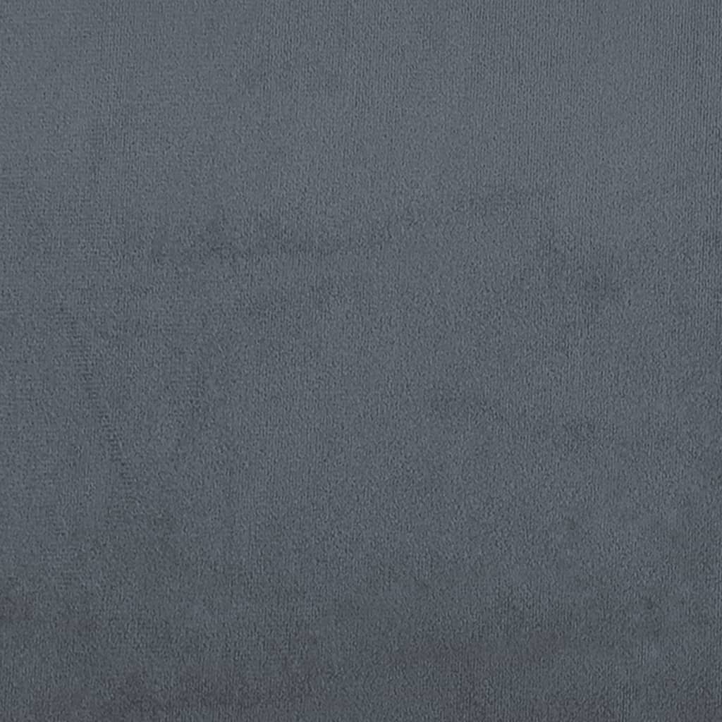 Cuscini Decorativi 2 pz Grigio Scuro Ø15x50 cm in Velluto