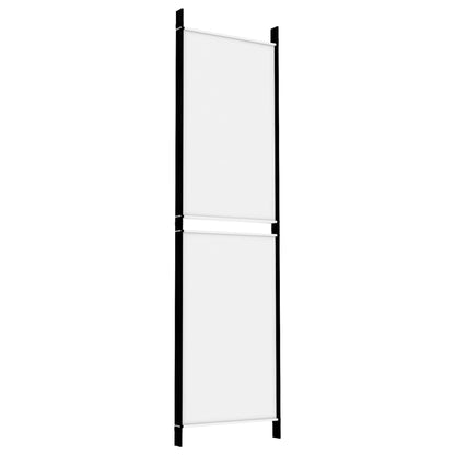 Divisorio a 4 Pannelli Bianco 200x180 cm Tessuto