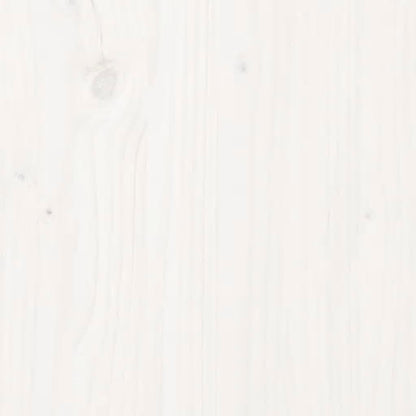 Portalegna Bianco 108x73x79 cm in Legno Massello di Pino