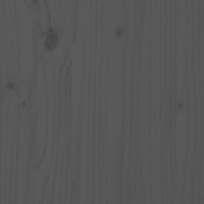 Portalegna Grigio 60x25x100 cm in Legno Massello di Pino