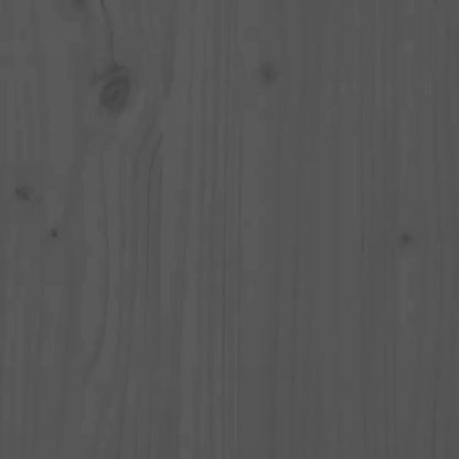 Portalegna Grigio 100x25x100 cm in Legno Massello di Pino