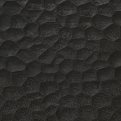 Comodini 2pz Neri 40x33x46 cm in Legno Massello di Mango