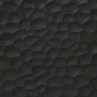 Comodini 2pz Neri 40x33x46 cm in Legno Massello di Mango