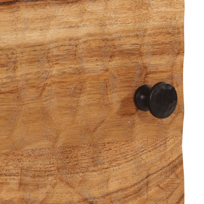 Comodino 40x33x46 cm in Legno Massello di Acacia