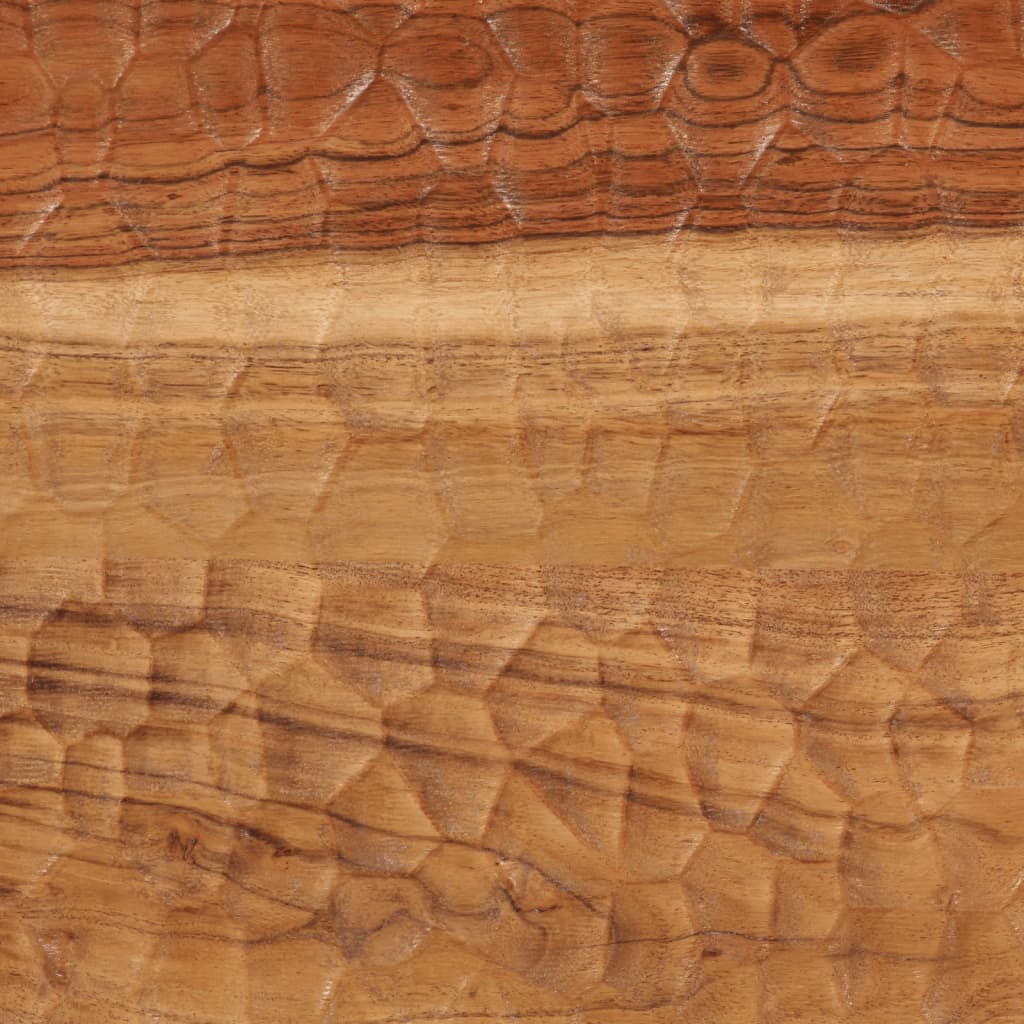 Comodini 2pz 40x33x46 cm in Legno Massello di Acacia