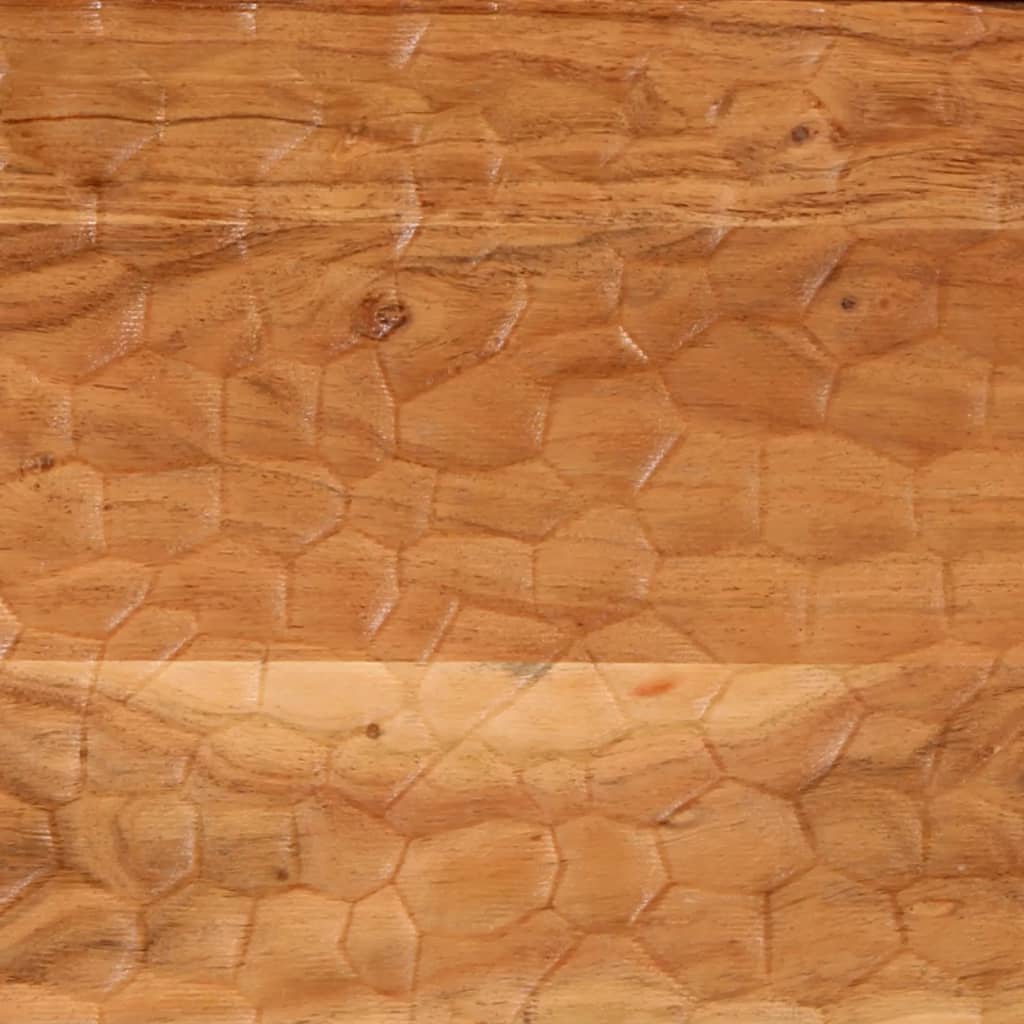Comodino 50x33x60 cm in Legno Massello di Acacia