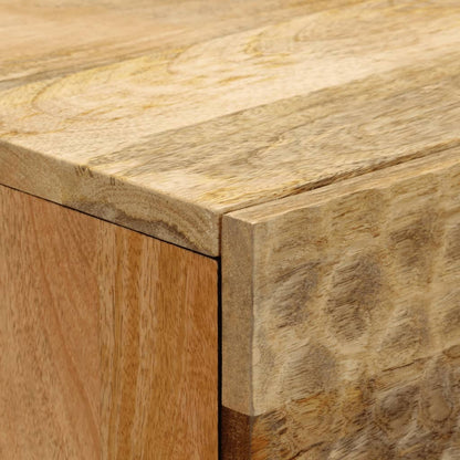 Comodino 40x33x46 cm in Legno Massello di Mango