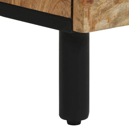 Comodino 40x33x46 cm in Legno Massello di Mango