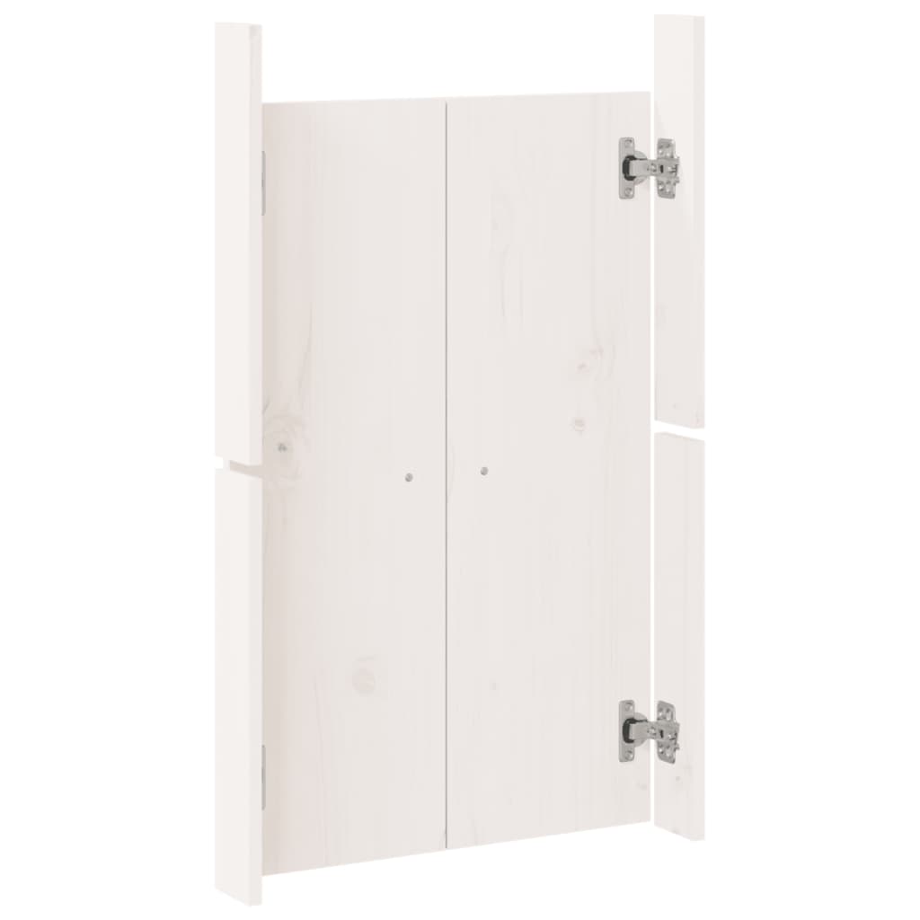 Ante da Cucina da Esterno Bianche 50x9x82 cm Legno Massello di Pino