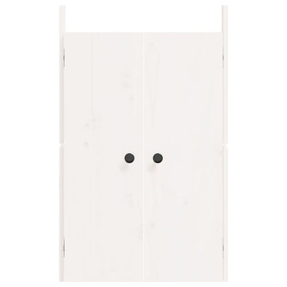 Ante da Cucina da Esterno 2pz Bianche 50x9x82cm Legno Massello di Pino