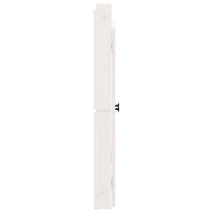 Ante da Cucina da Esterno 2pz Bianche 50x9x82cm Legno Massello di Pino