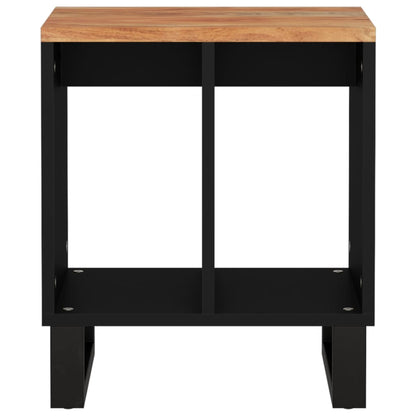 Tavolino 40x31x46 cm Legno Massello Acacia e Legno Multistrato