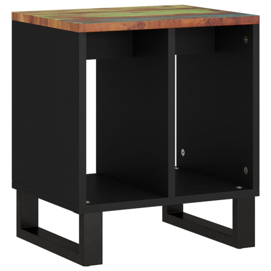 Tavolino 40x31x46 cm Legno Massello Recupero e Multistrato