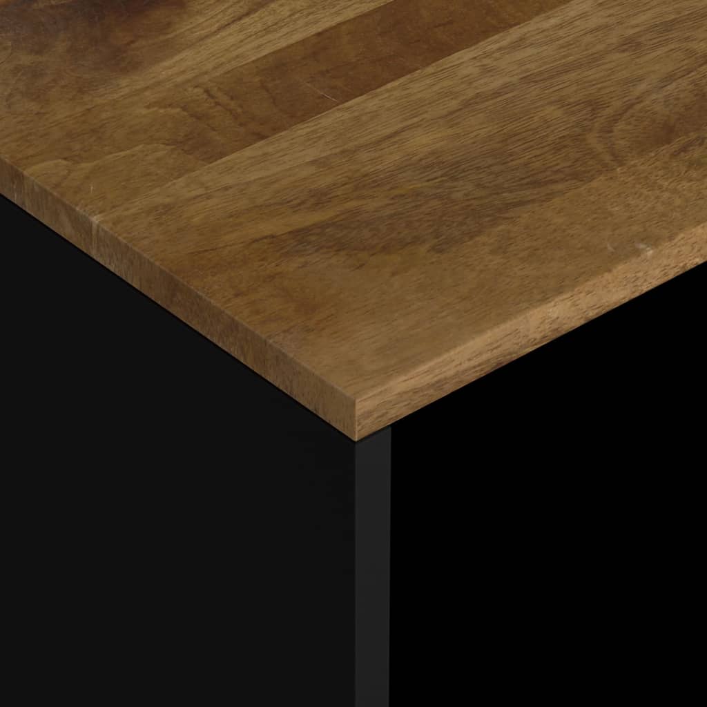Tavolino 40x31x46 cm Legno Massello Mango e Legno Multistrato
