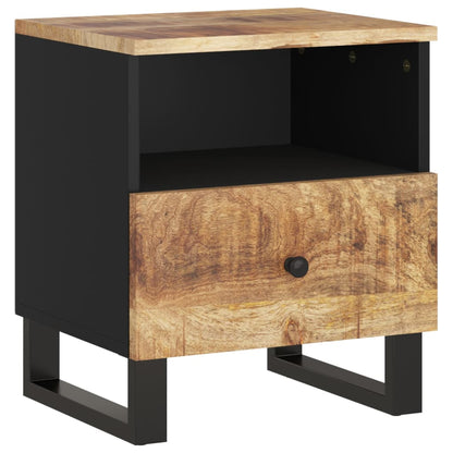 Comodino in Legno Massello di Mango e Legno Multistrato