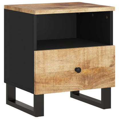 Comodino in Legno Massello di Mango e Legno Multistrato